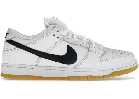 sb dunk low pro white gum